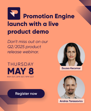 Banner for Antavo's Q2/2025 Product Release - Promotion Engine launch